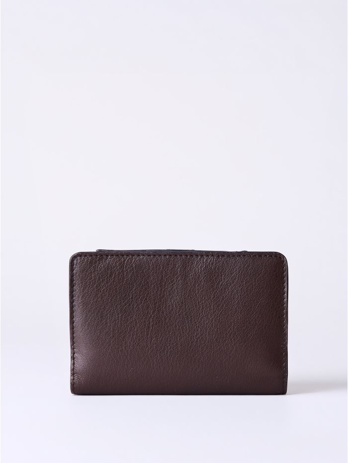 Newby Small Leather Purse in Chocolate