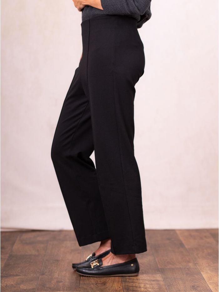 Marley Wide Leg Trousers in Black