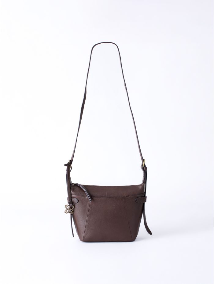 Newby Leather Cross Body Bag in Chocolate