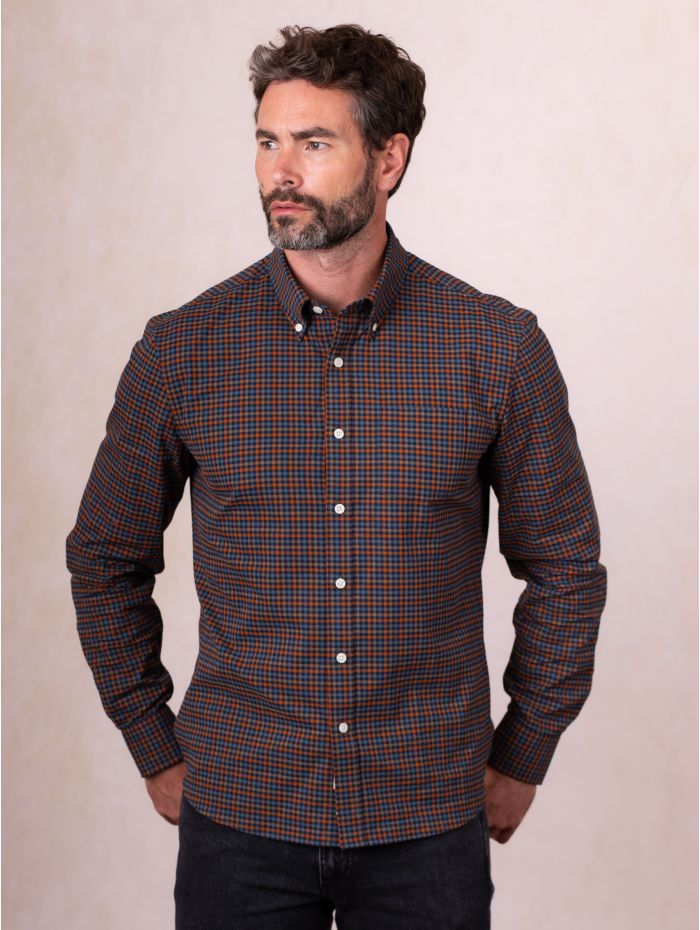 Ambleside Cotton Shirt in Orange
