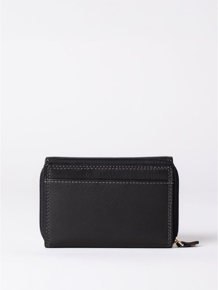 Small Leather Purse in Black