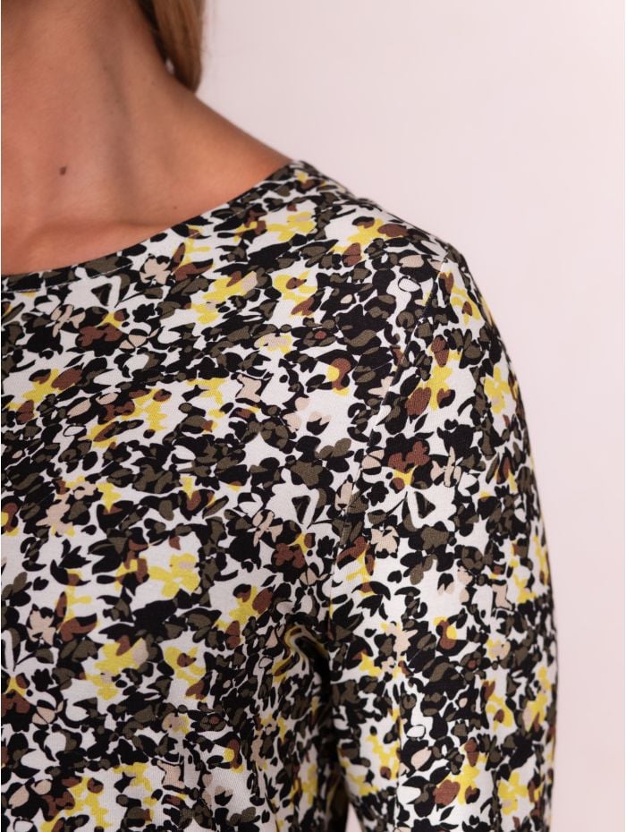 Mesa Knee Length Dress in Mustard