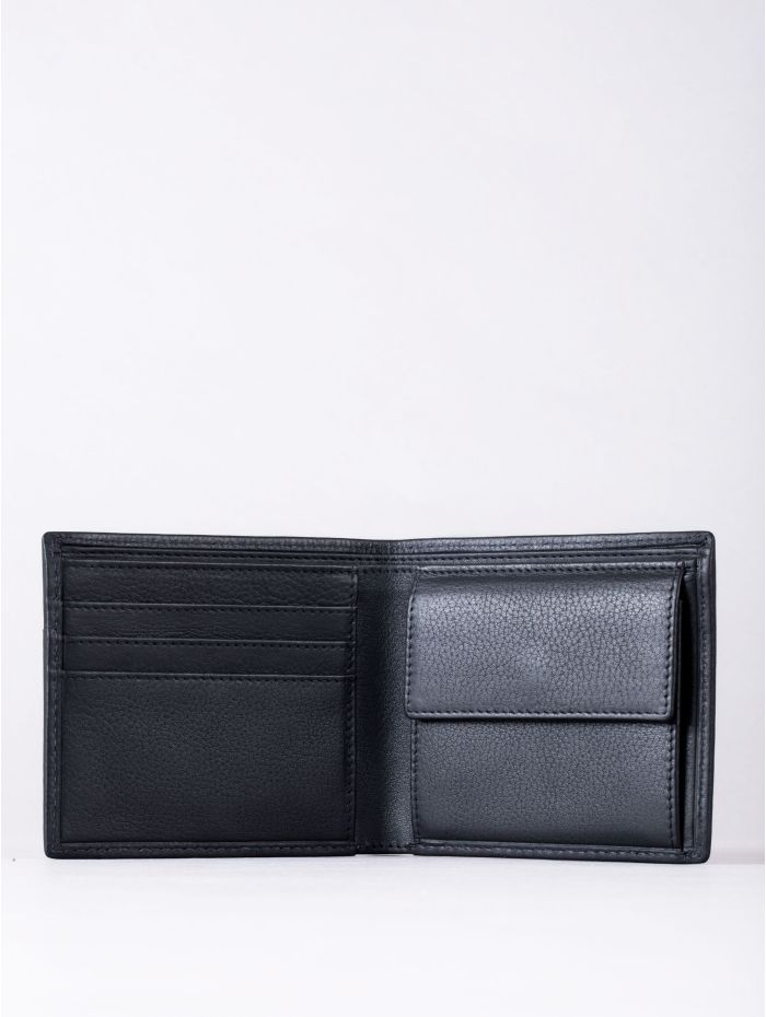 Allerdale Leather Bi-Fold Wallet in Black