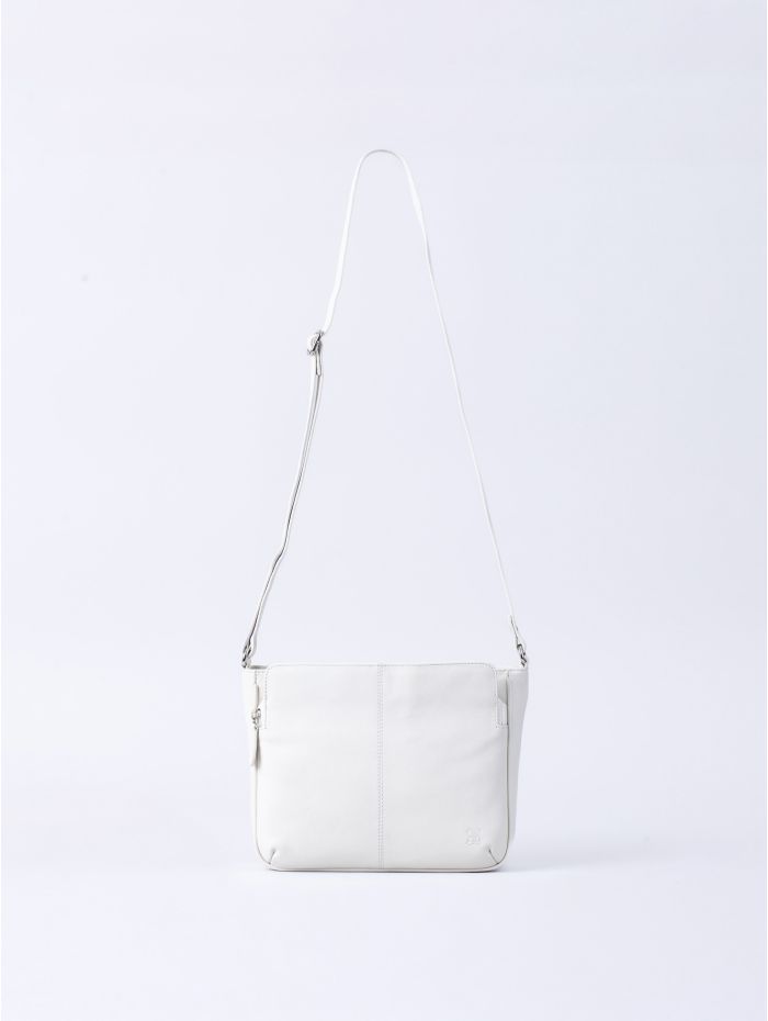 Ambleside Leather Cross Body Bag in White