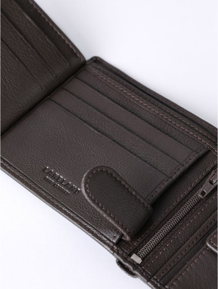 Burneside Leather Wallet in Brown