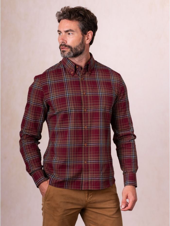 Ambleside Cotton Shirt in Orange