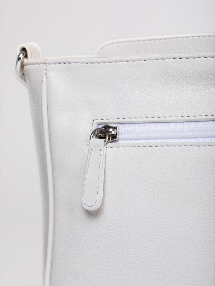 Ambleside Leather Cross Body Bag in White