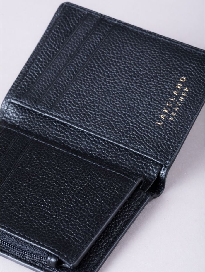 Newton Leather Purse in Black