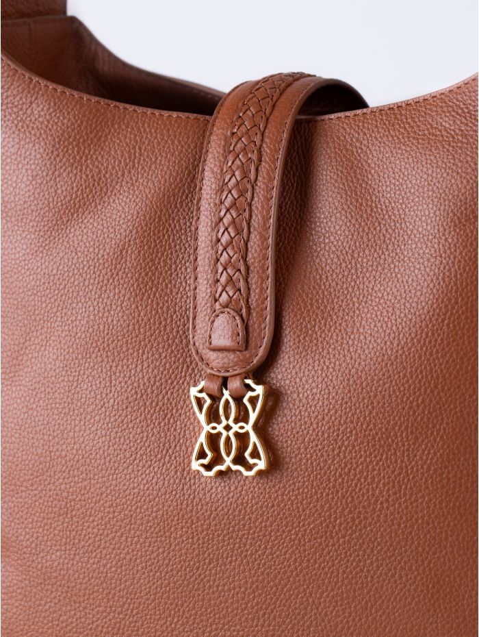 Dalston Leather Hobo Bag in Tan
