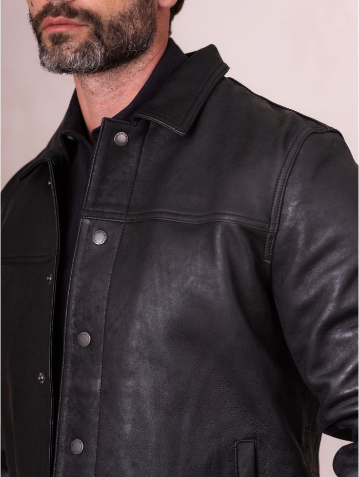 Endmoor Leather Jacket in Black