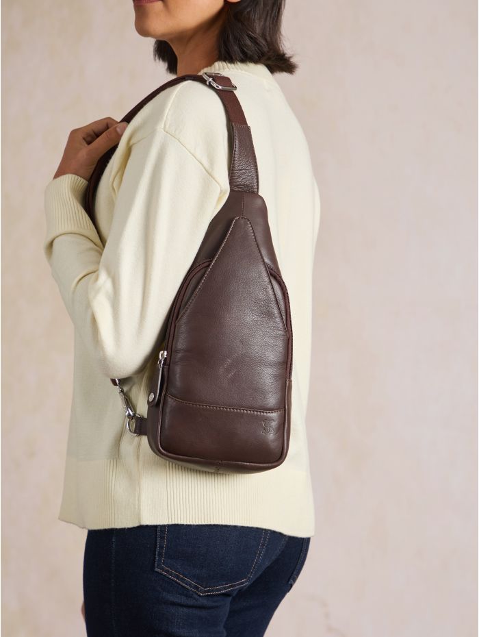 Langham Sling Backpack Brown