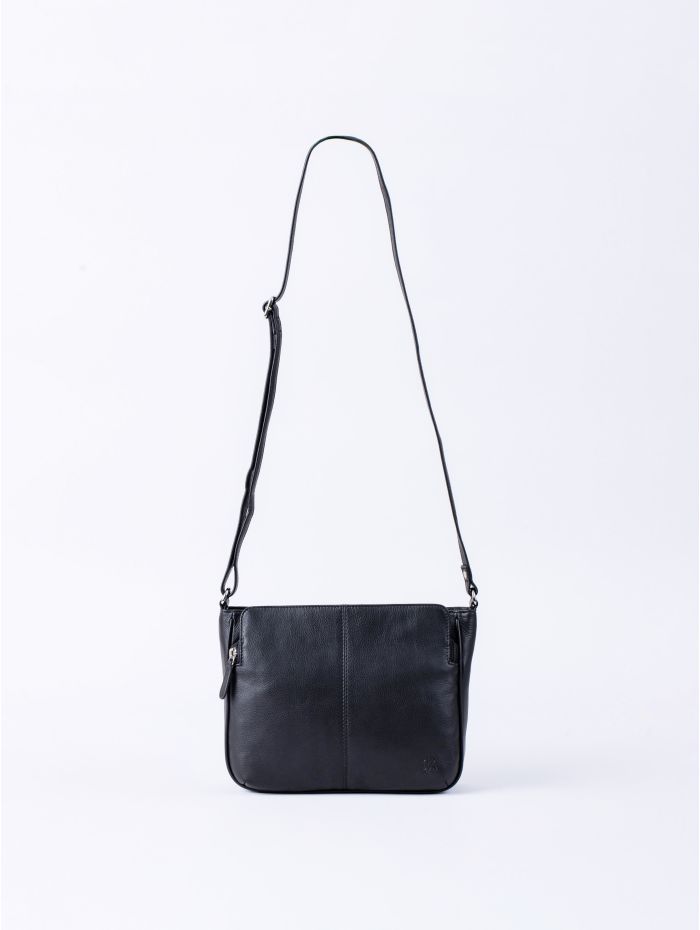 Ambleside Leather Cross Body Bag in Black