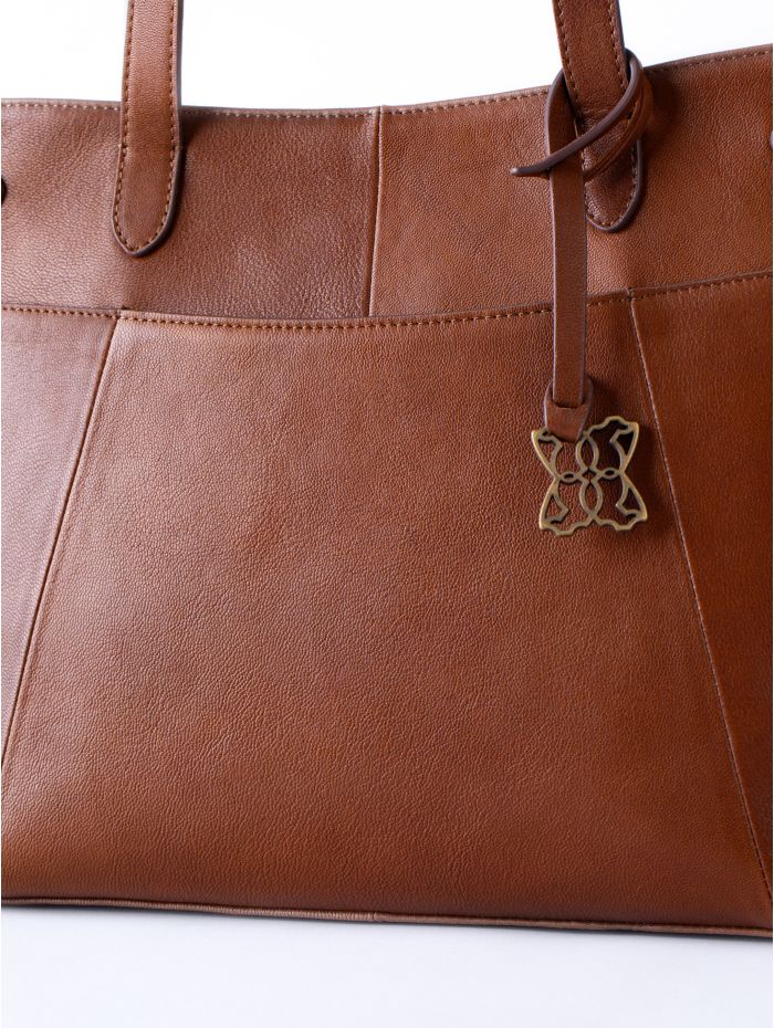 Newby Leather Tote Bag in Tan