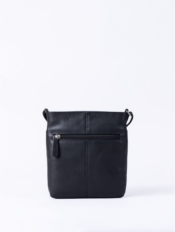 Lowther Leather Cross Body Bag in Black