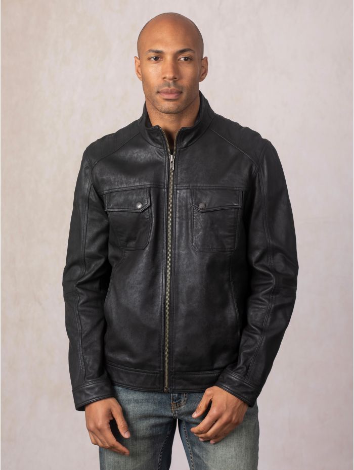 Warwick Leather Jacket in Black | Lakeland Leather