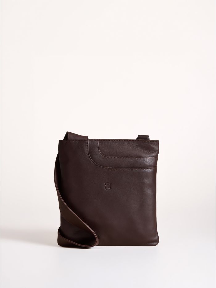 Allerdale Leather Cross Body Bag in Brown
