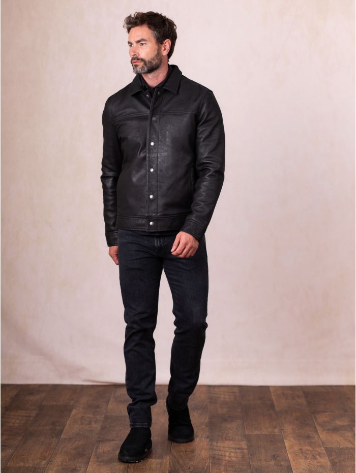 Endmoor Leather Jacket in Black