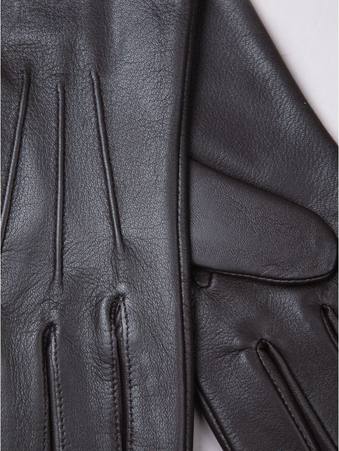 Becky II Leather Gloves in Chocolate Brown