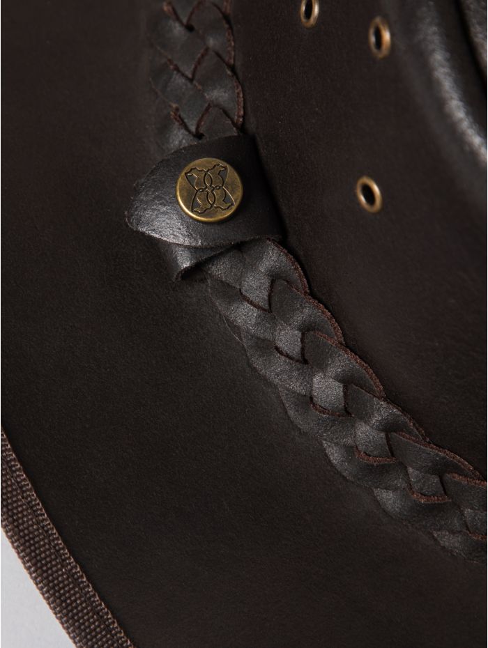 Outback III Australian Style Leather Hat in Brown