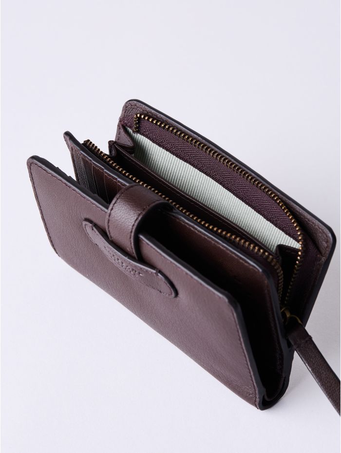 Newby Small Leather Purse in Chocolate