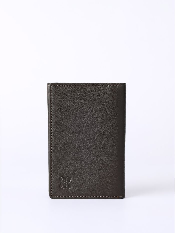 Bowston Tri-Fold Leather Wallet in Brown