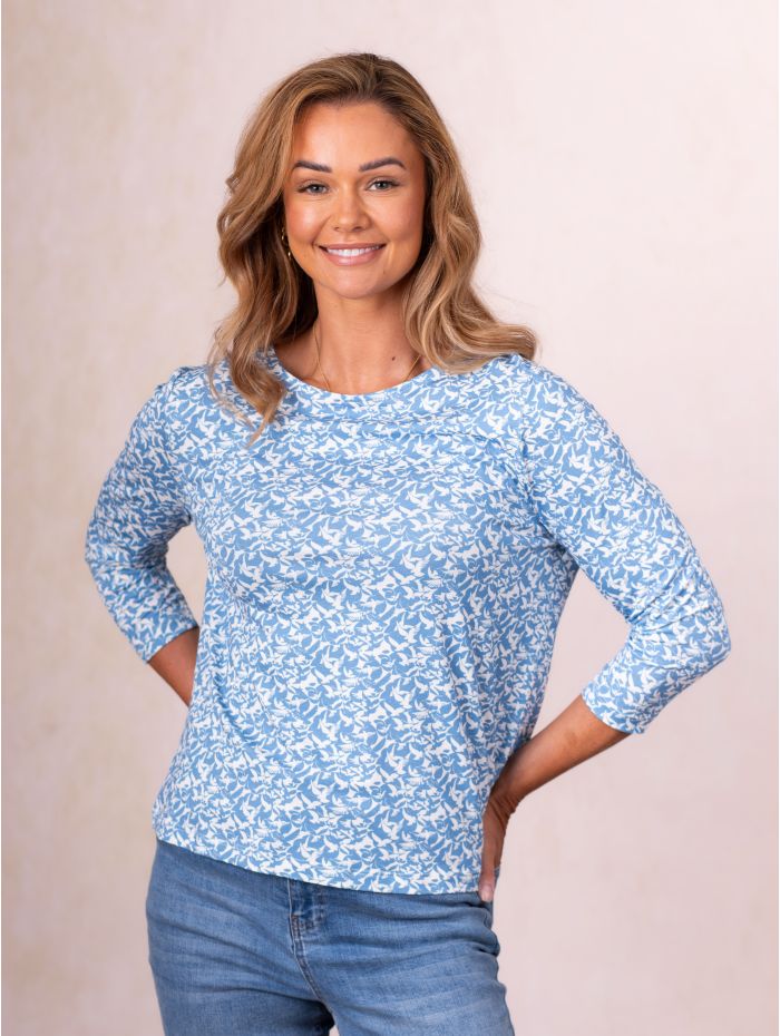Sapphire Jersey Top in Blue