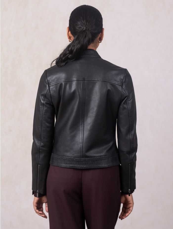Anthorn Leather Jacket in Black