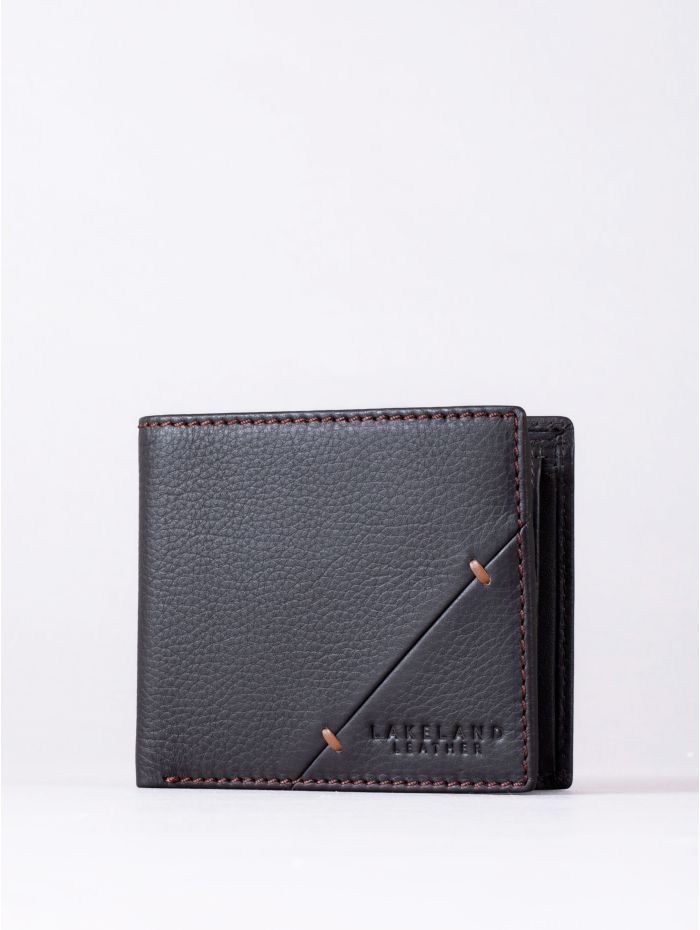 Allerdale Leather Bi-Fold Wallet in Dark Brown