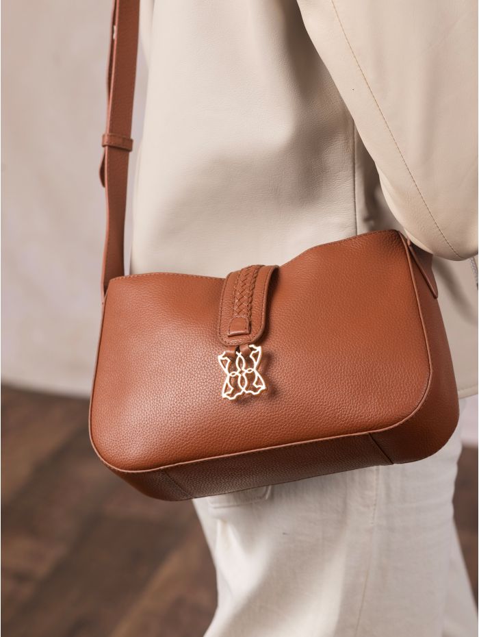 Dalston Leather Cross Body Bag in Tan