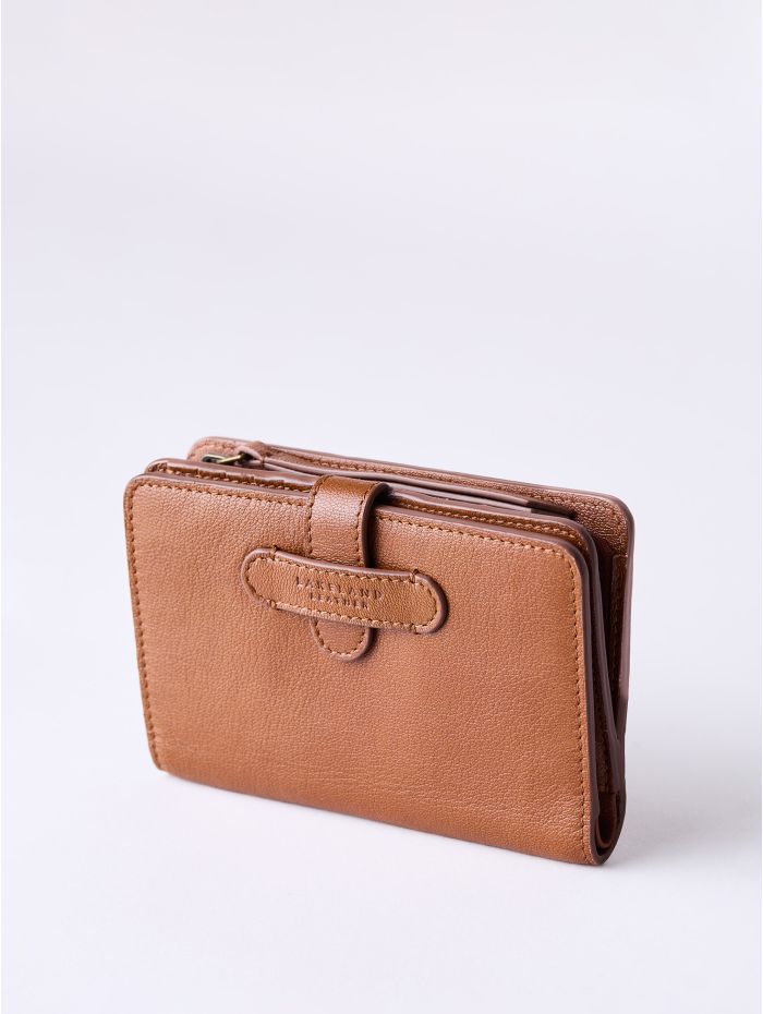 Newby Small Leather Purse In Tan