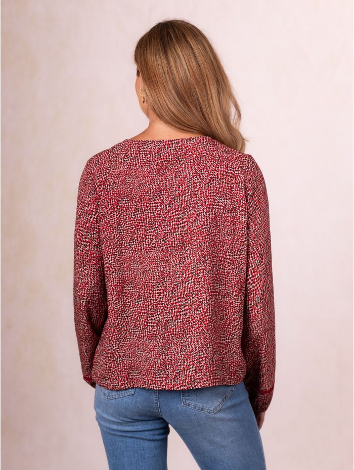 Lynsey Blouse in Red