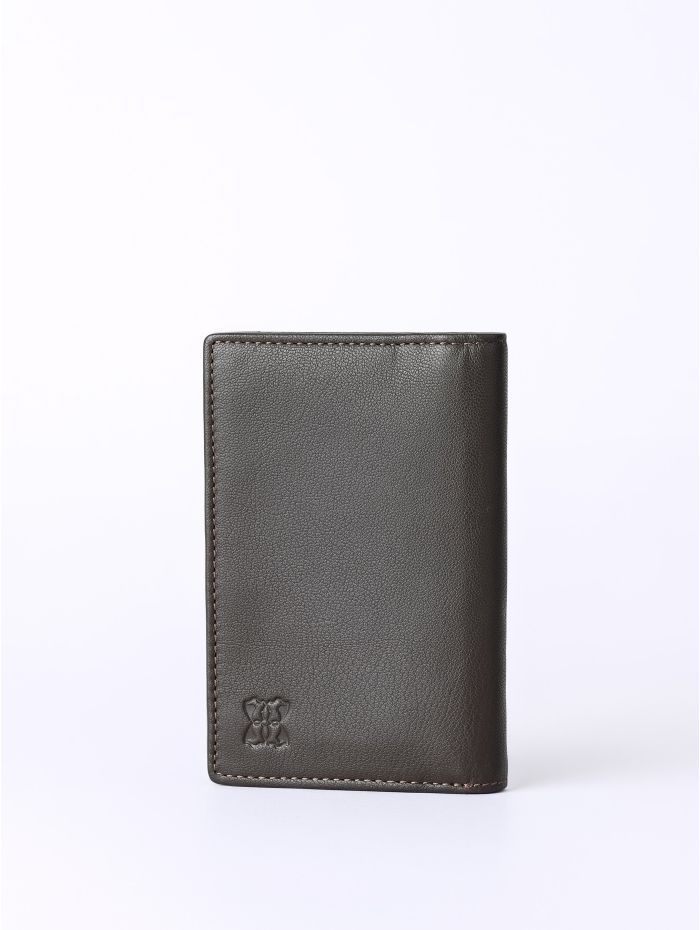 Bowston Tri-Fold Leather Wallet in Brown