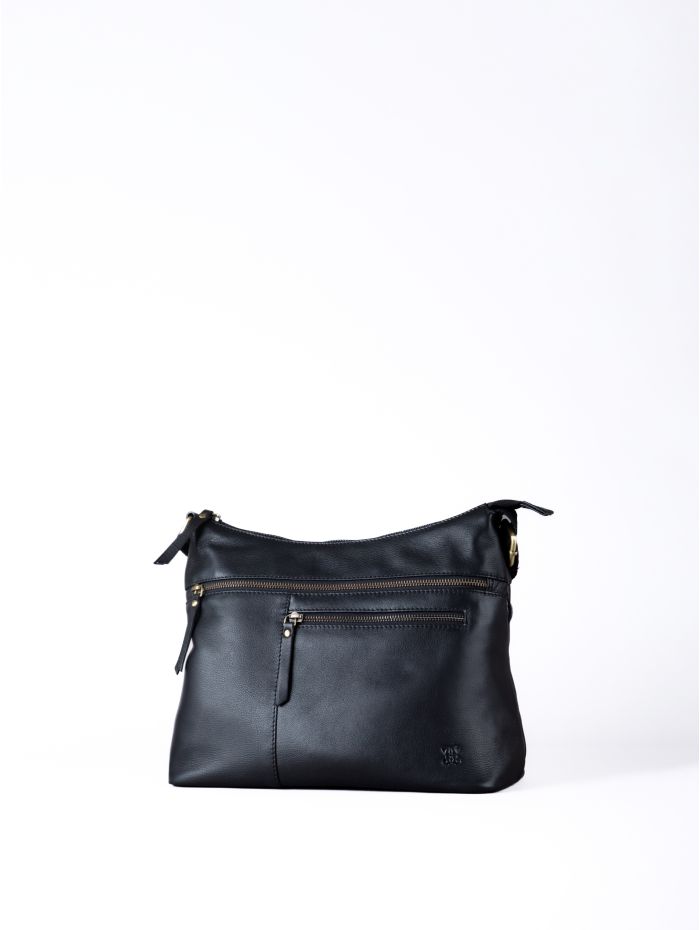 Winleigh Leather Shoulder Bag in Black