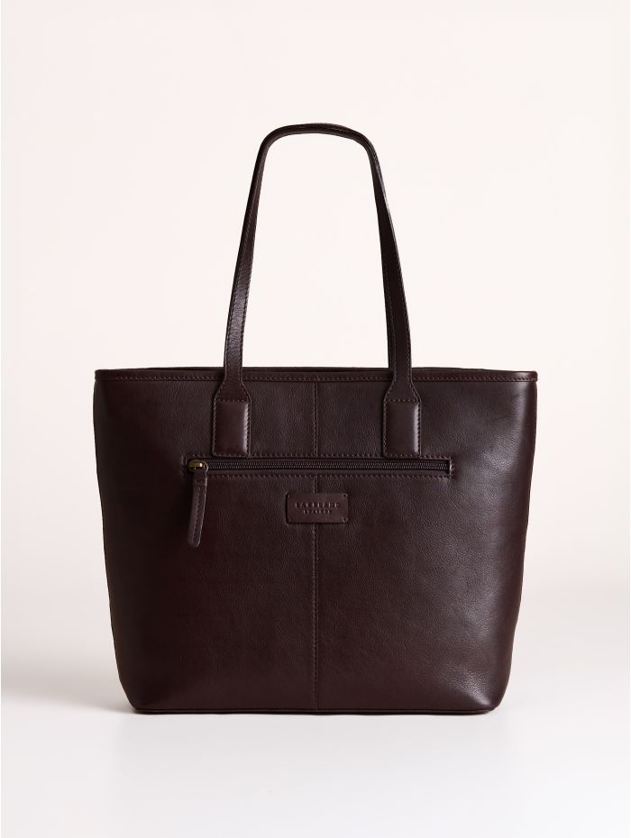 Laithes Leather Tote Bag in Brown