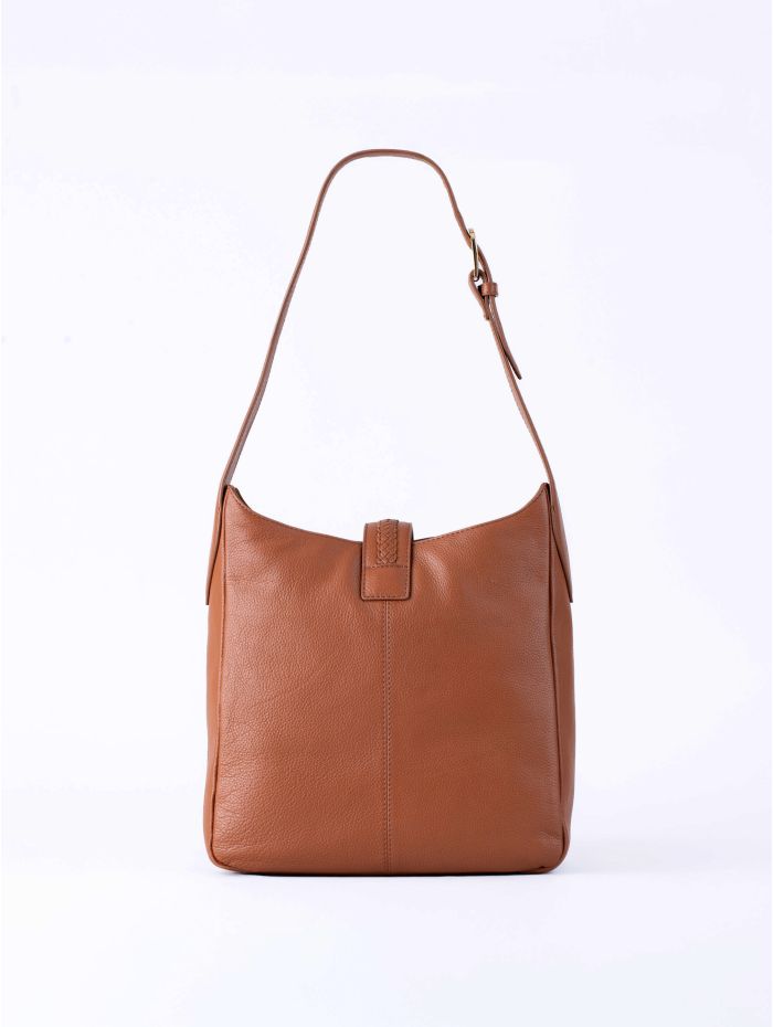Dalston Leather Hobo Bag in Tan