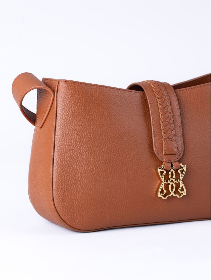 Dalston Leather Cross Body Bag in Tan