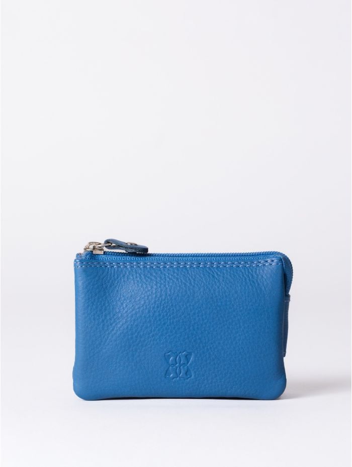 Lakeland Leather Leather Coin Purse in Blue Lakeland Leather