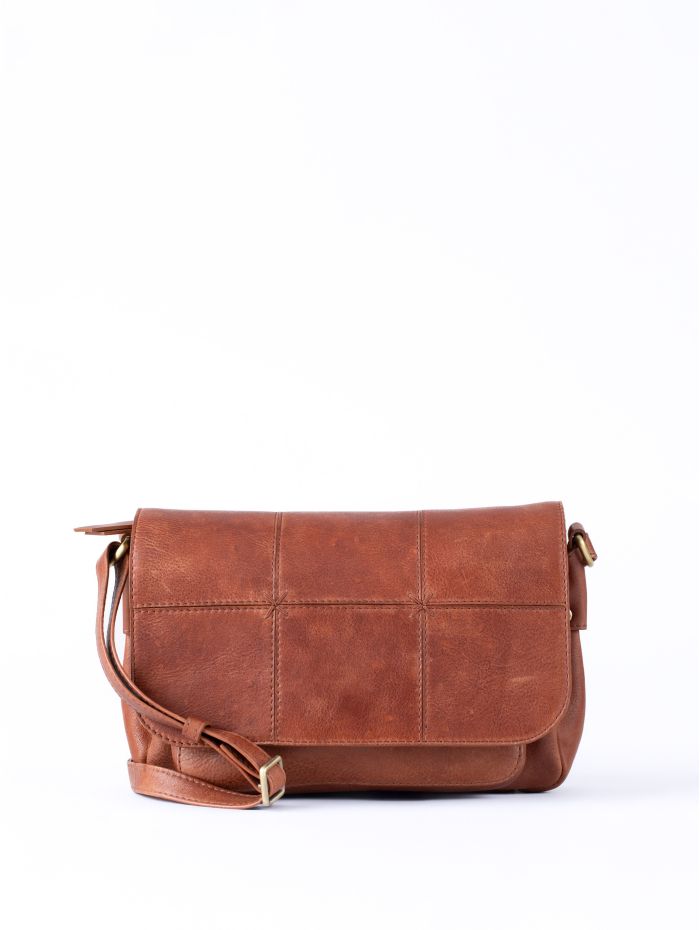 Patterdale Leather Cross Body Bag in Brown