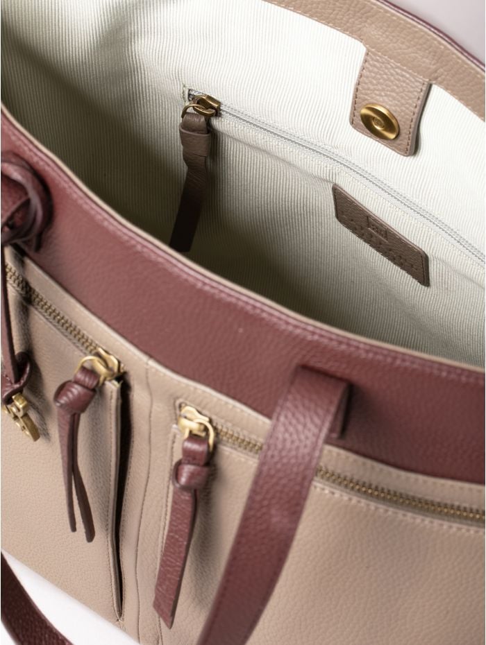 Beetham Leather Tote Bag in Walnut