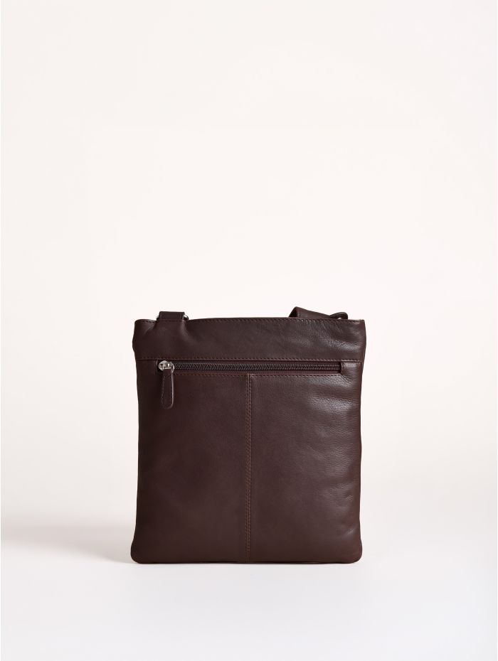 Allerdale Leather Cross Body Bag in Brown