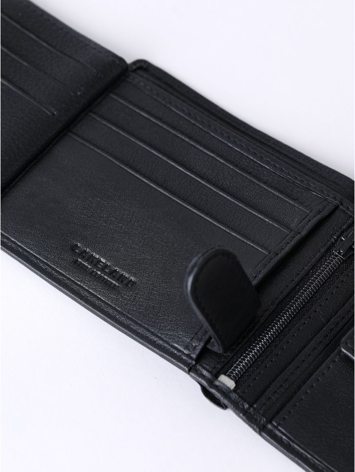 Burneside Leather Wallet in Black