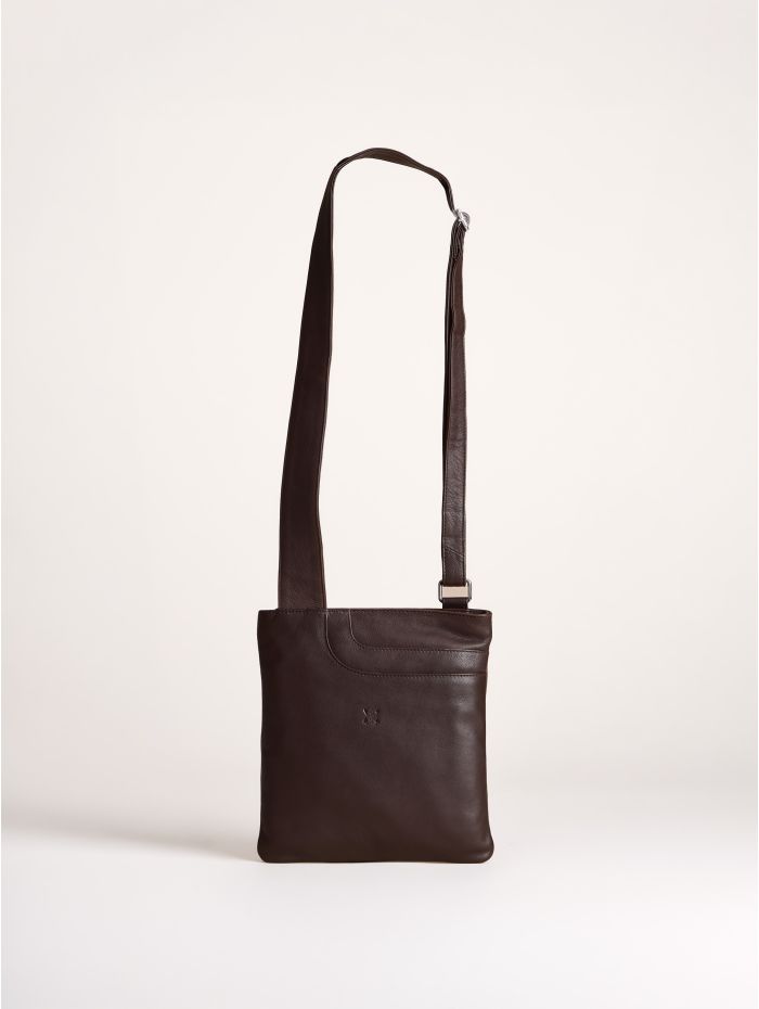 Allerdale Leather Cross Body Bag in Brown