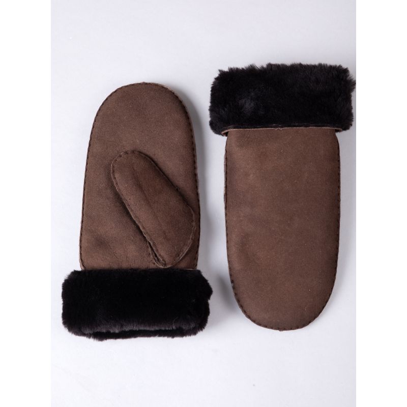 Classic Sheepskin Mittens Dark