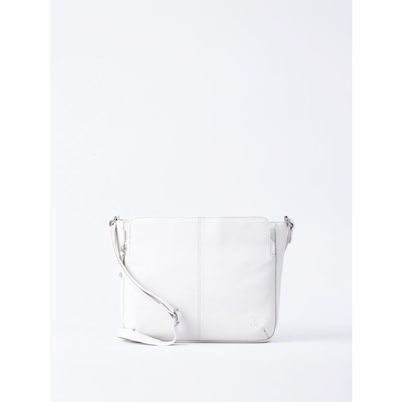 Ambleside Leather Cross Body Bag in White | Lakeland Leather