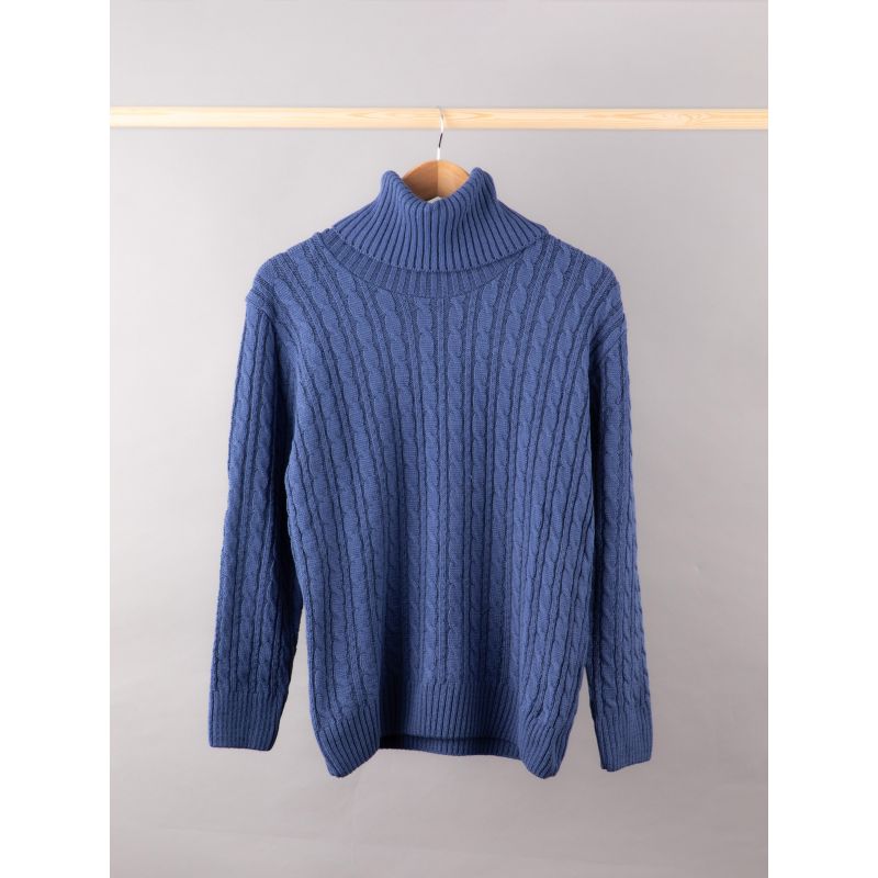 Mischa Cable Knitted Roll Neck Jumper