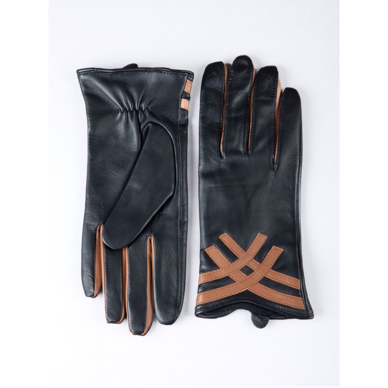 Daisy II Contrasting Gloves Tan