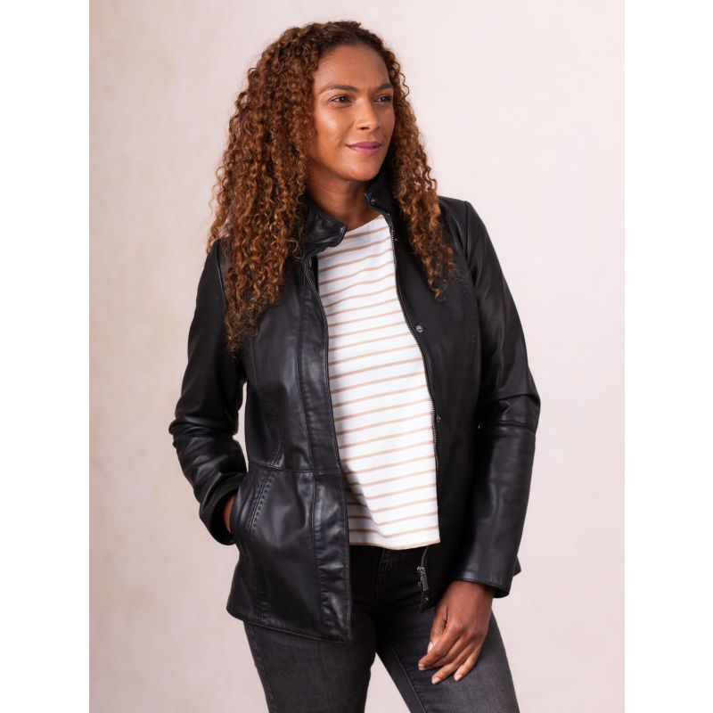 Marie Leather Jacket in Black | Lakeland Leather