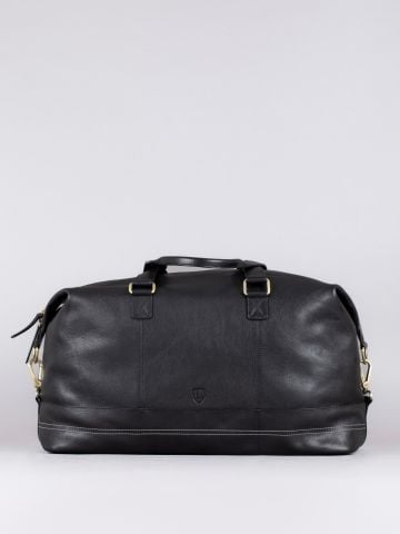 Keswick Leather Holdall in Black