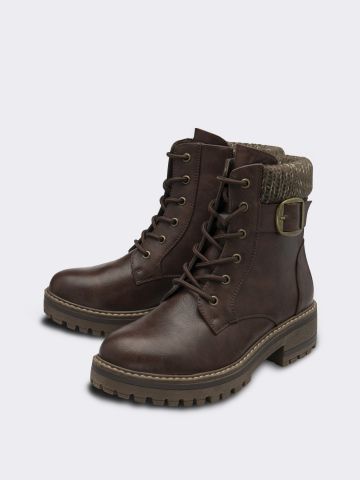 WHITE MOUNTAIN Women's Loyal Fashion Boot - Tall Riding Style With Side Zipper And Buckle Detail - View #8
