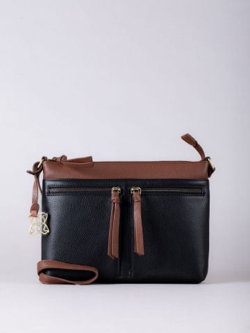 Lakeland Leather Beetham Leather Cross Body Bag in Black